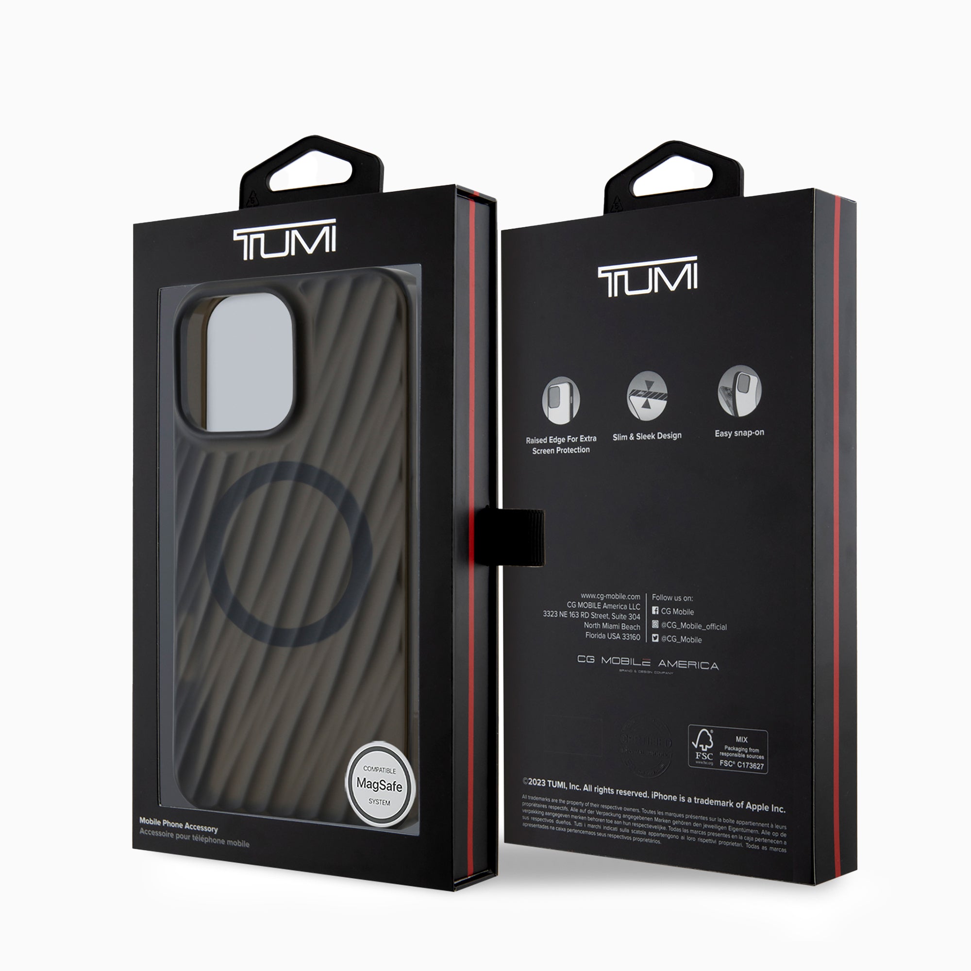 TUMI マットTPUケース 滑り止め ブラック