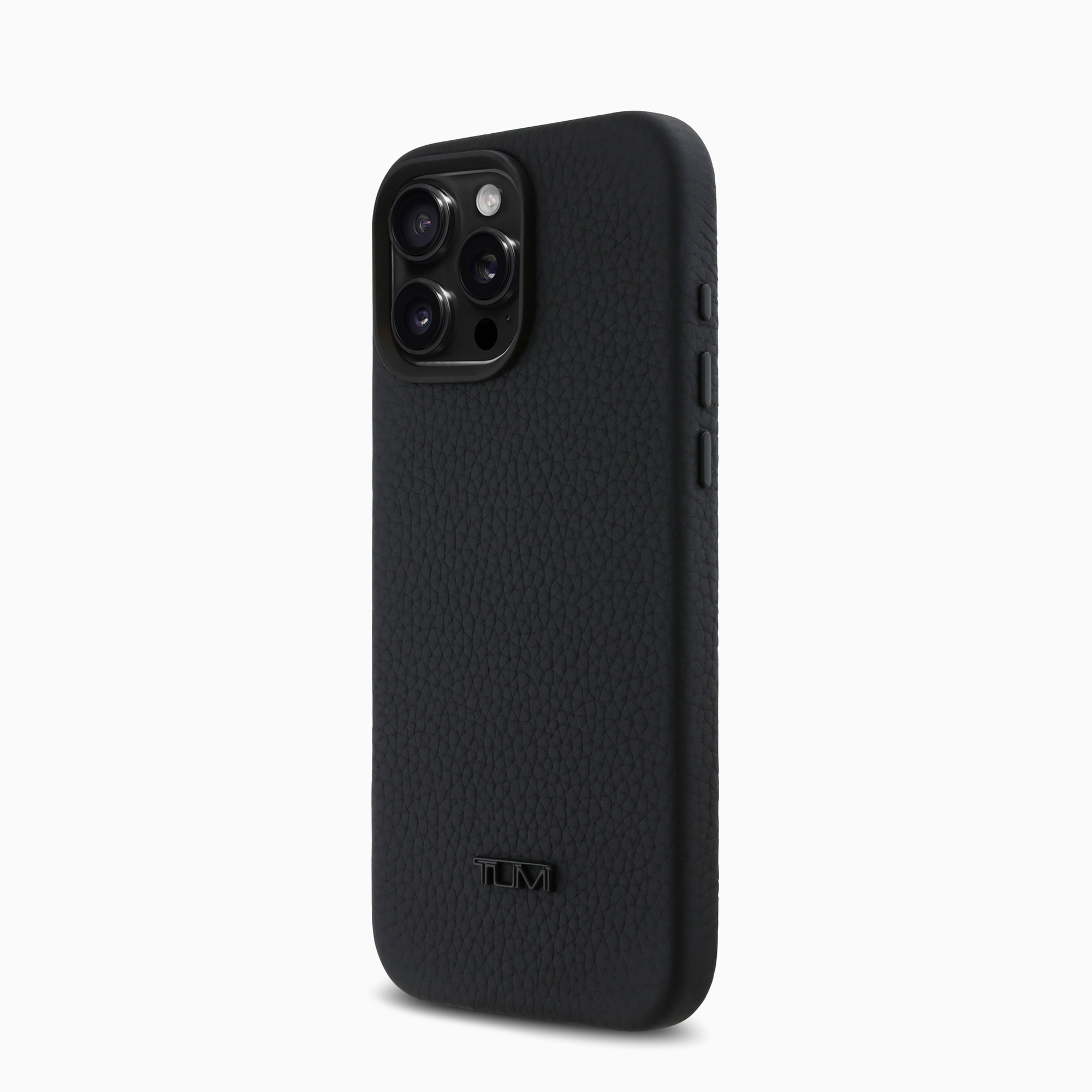 TUMI 本革ケース 高級粒目仕上げ ブラック