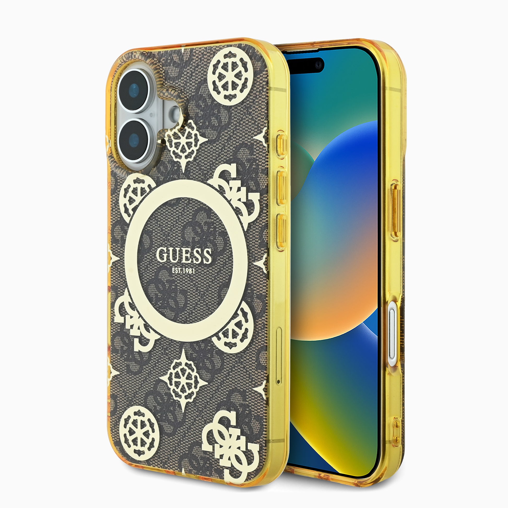 Guessスマホケース#カーラー_ブラウン