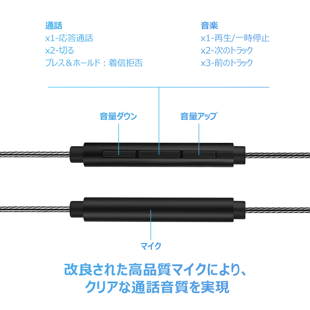 MIATONE 有線イヤホン