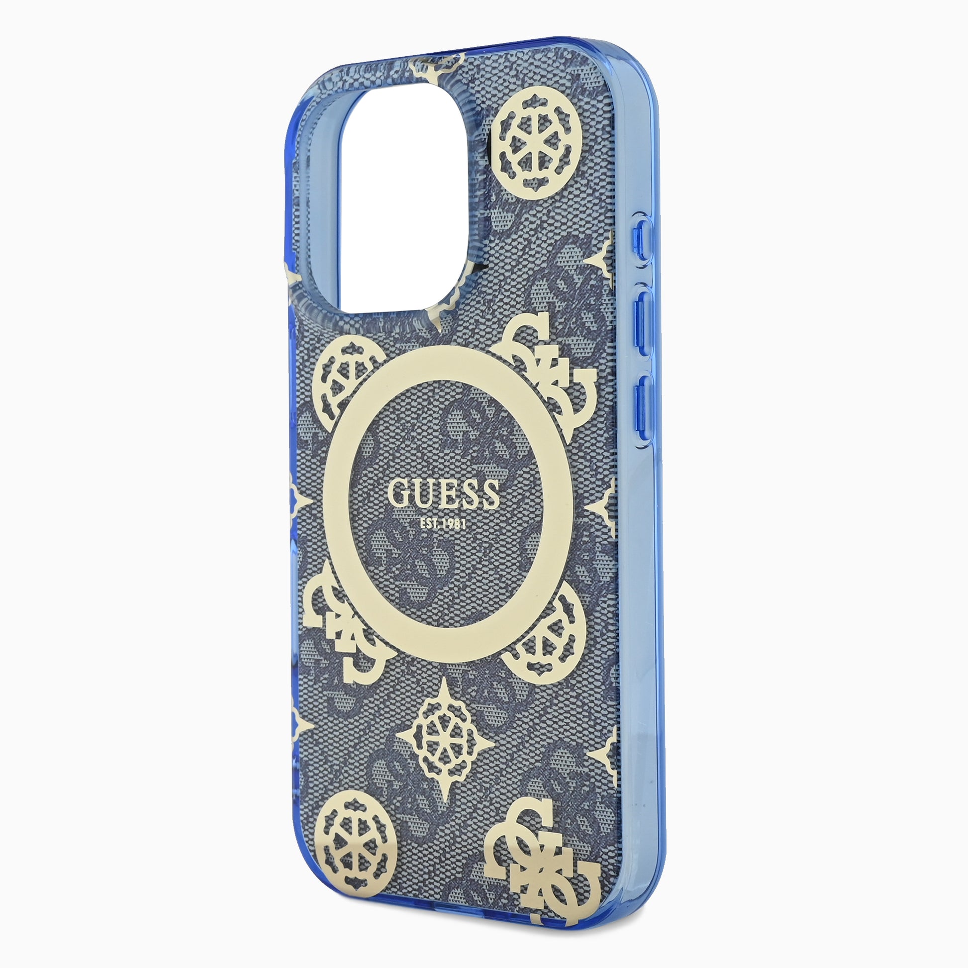 Guessスマホケース#カーラー_ネイビーブルー