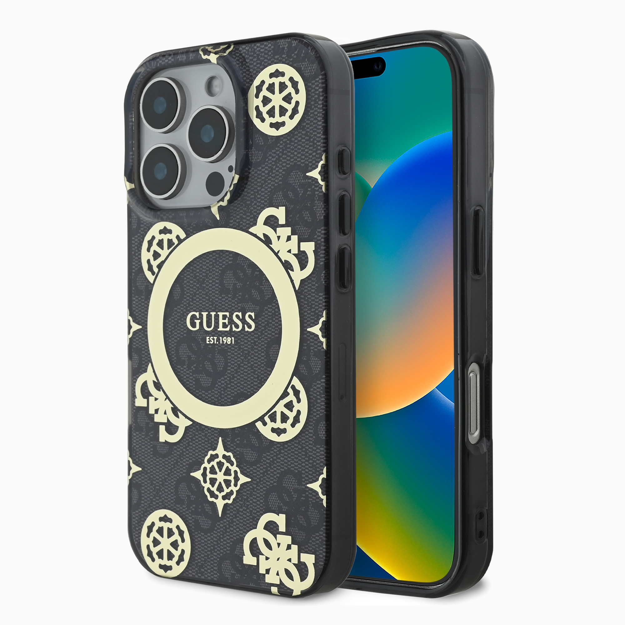 Guessスマホケース#カーラー_ブラック