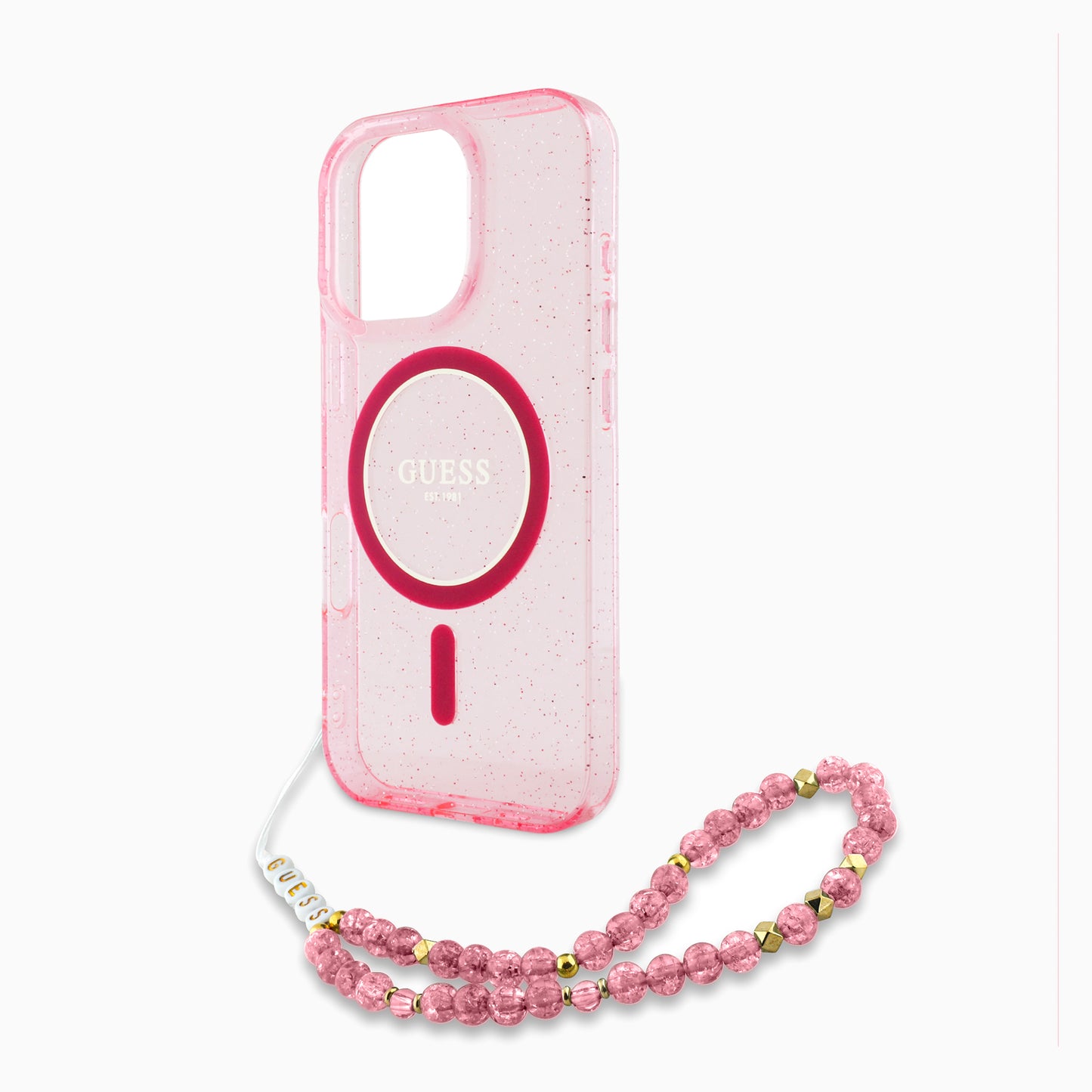 GUESS  チェーン付きケース ピンク