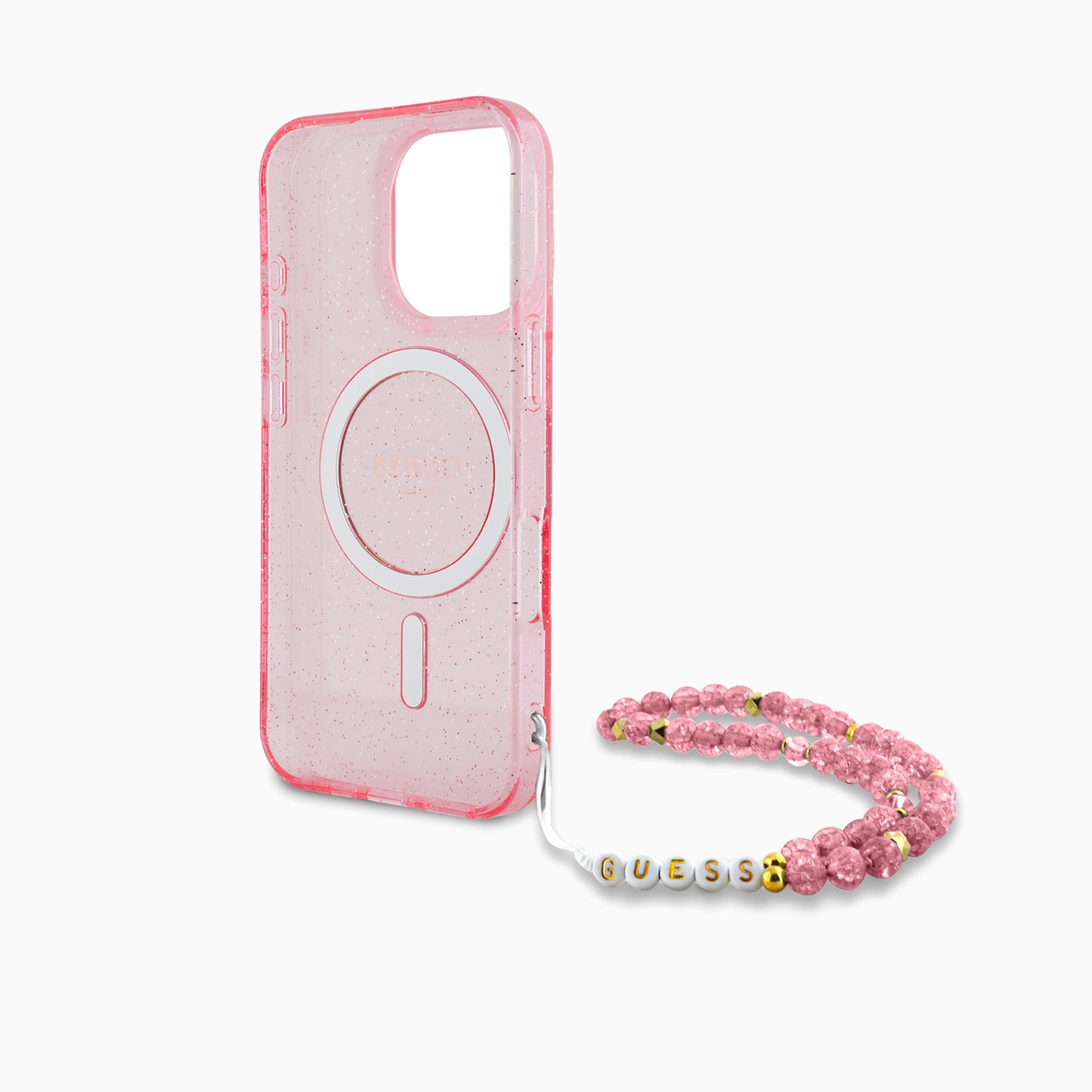 GUESS  チェーン付きケース ピンク