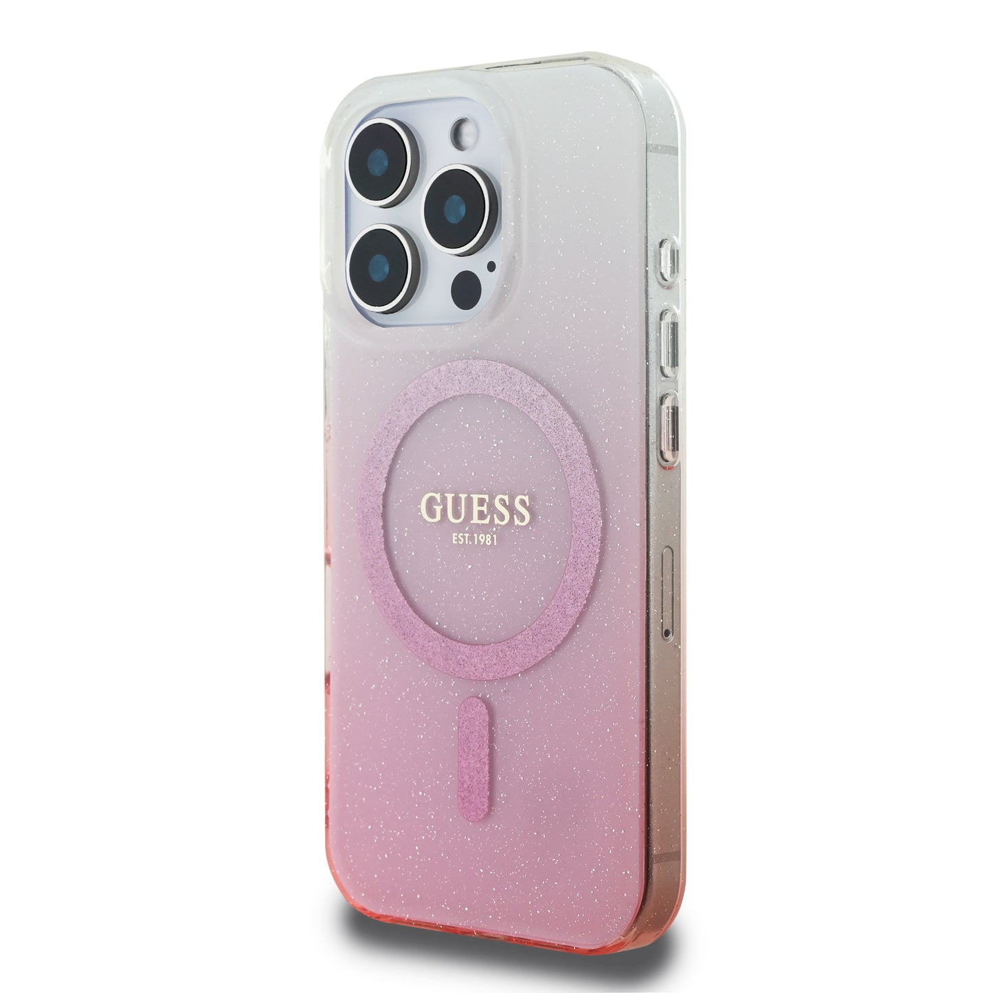 Guessスマホケース#カーラー_ローズピンク