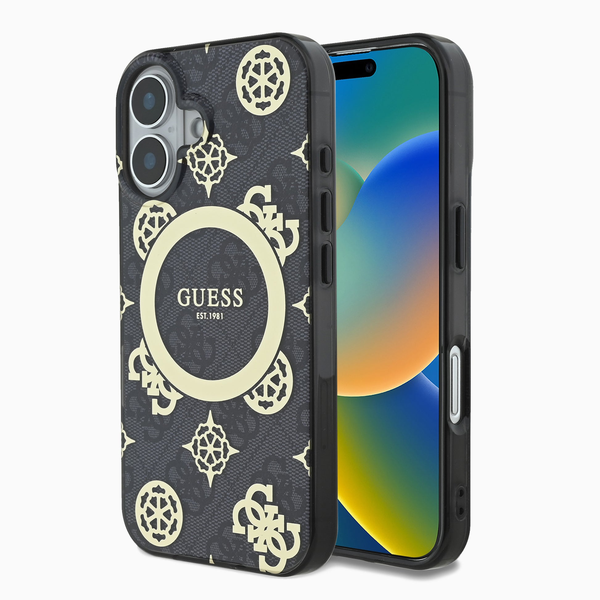 Guessスマホケース#カーラー_ブラック
