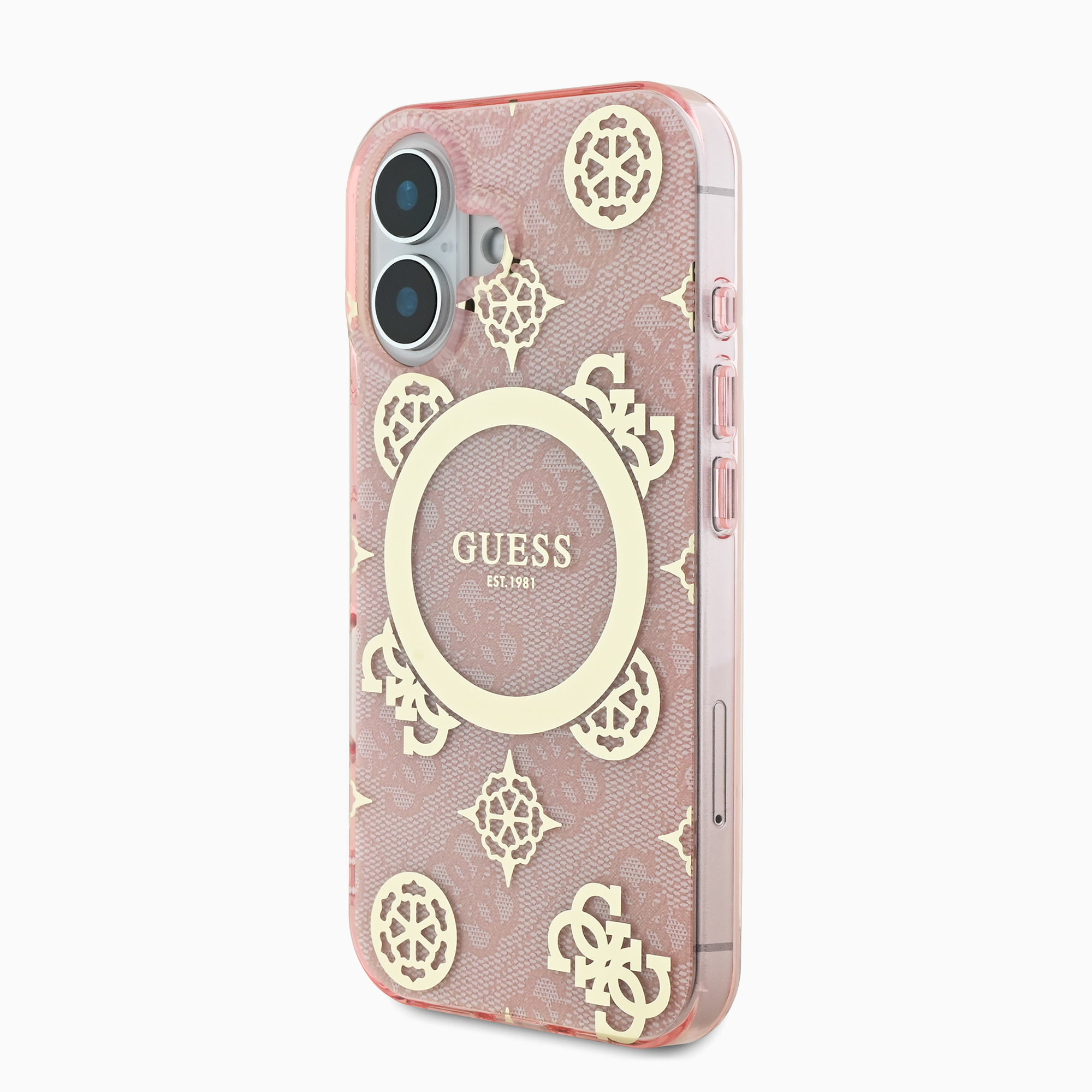 Guessスマホケース#カーラー_ピンク 
