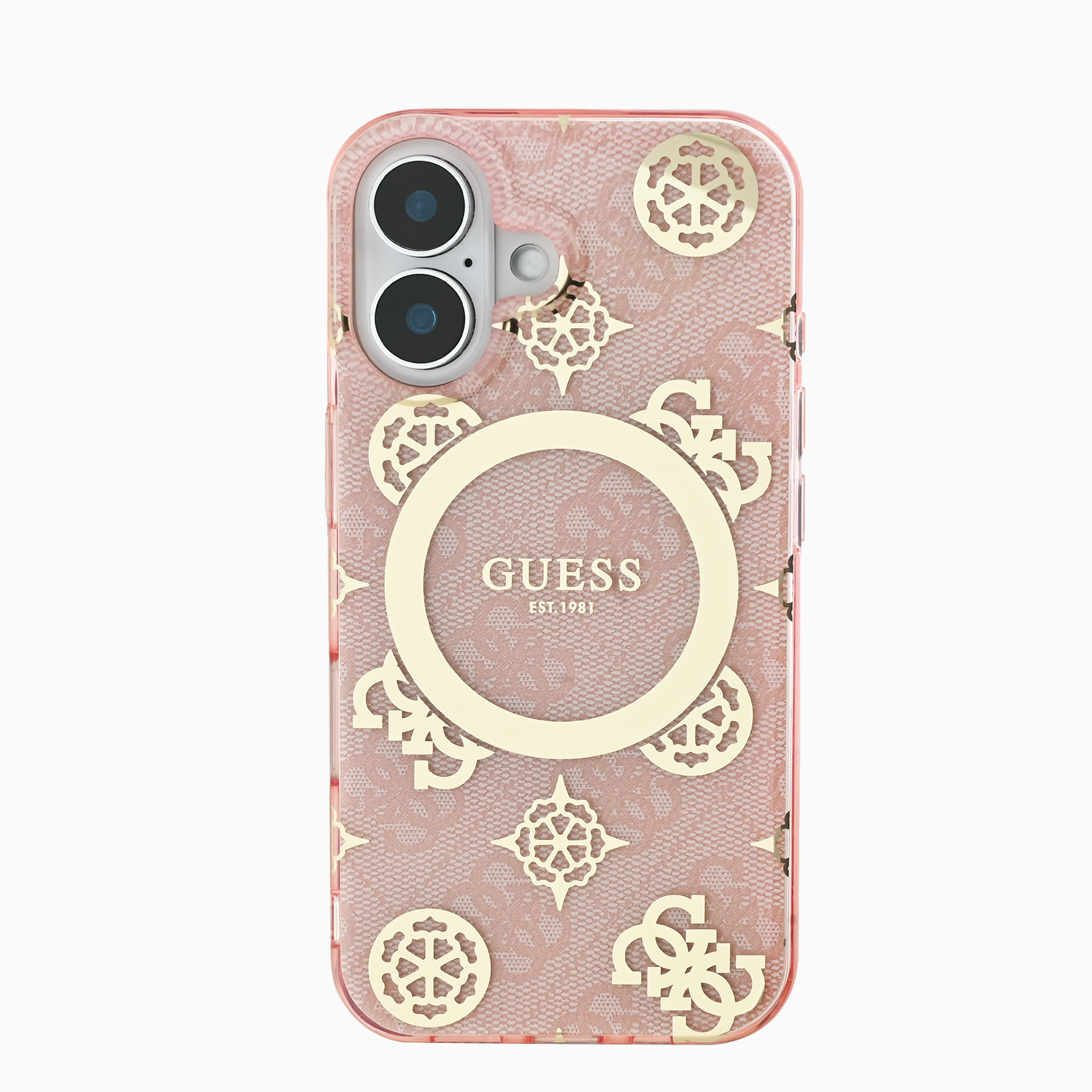 Guessスマホケース#カーラー_ピンク 
