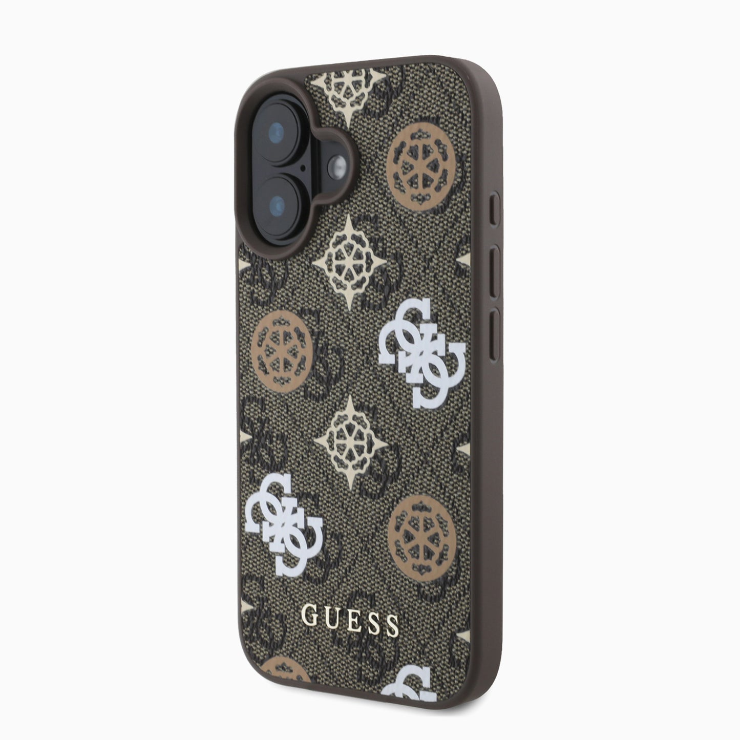GUESS  PUレザー ケース ブラウン