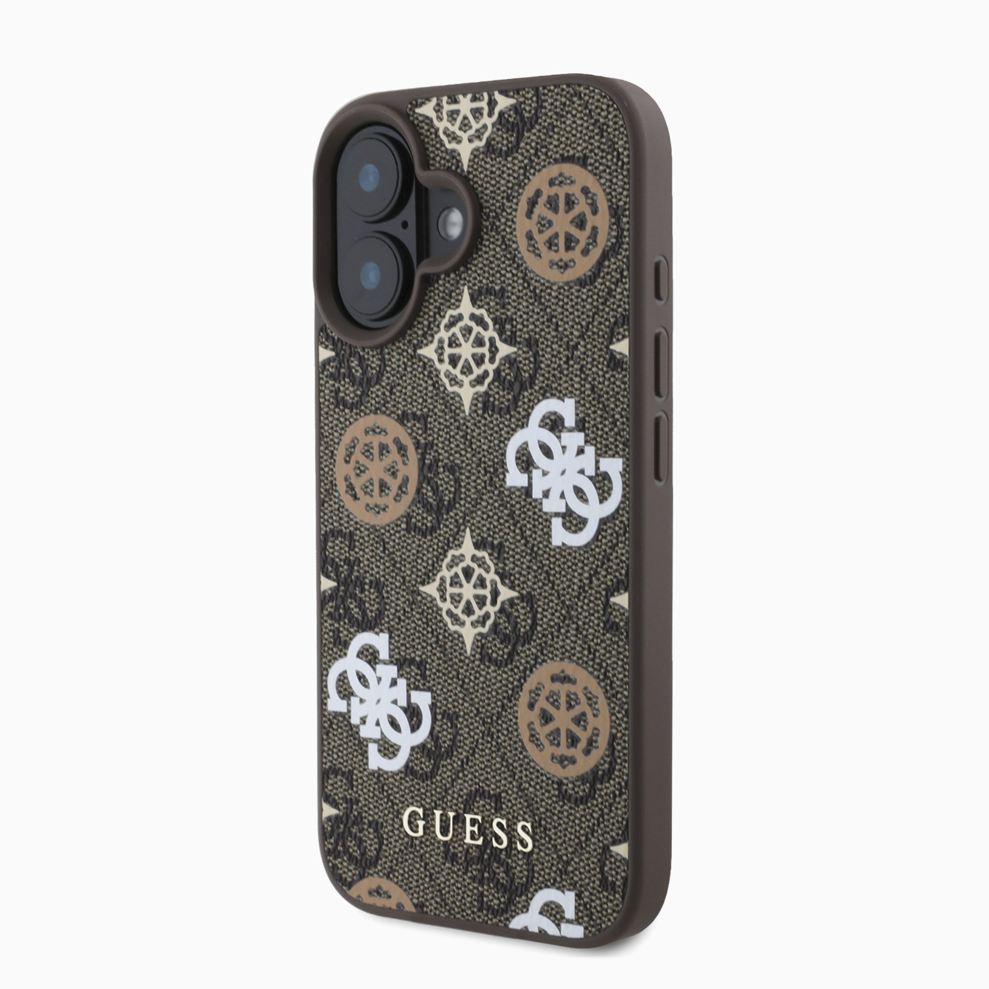 GUESS  PUレザー ケース ブラウン