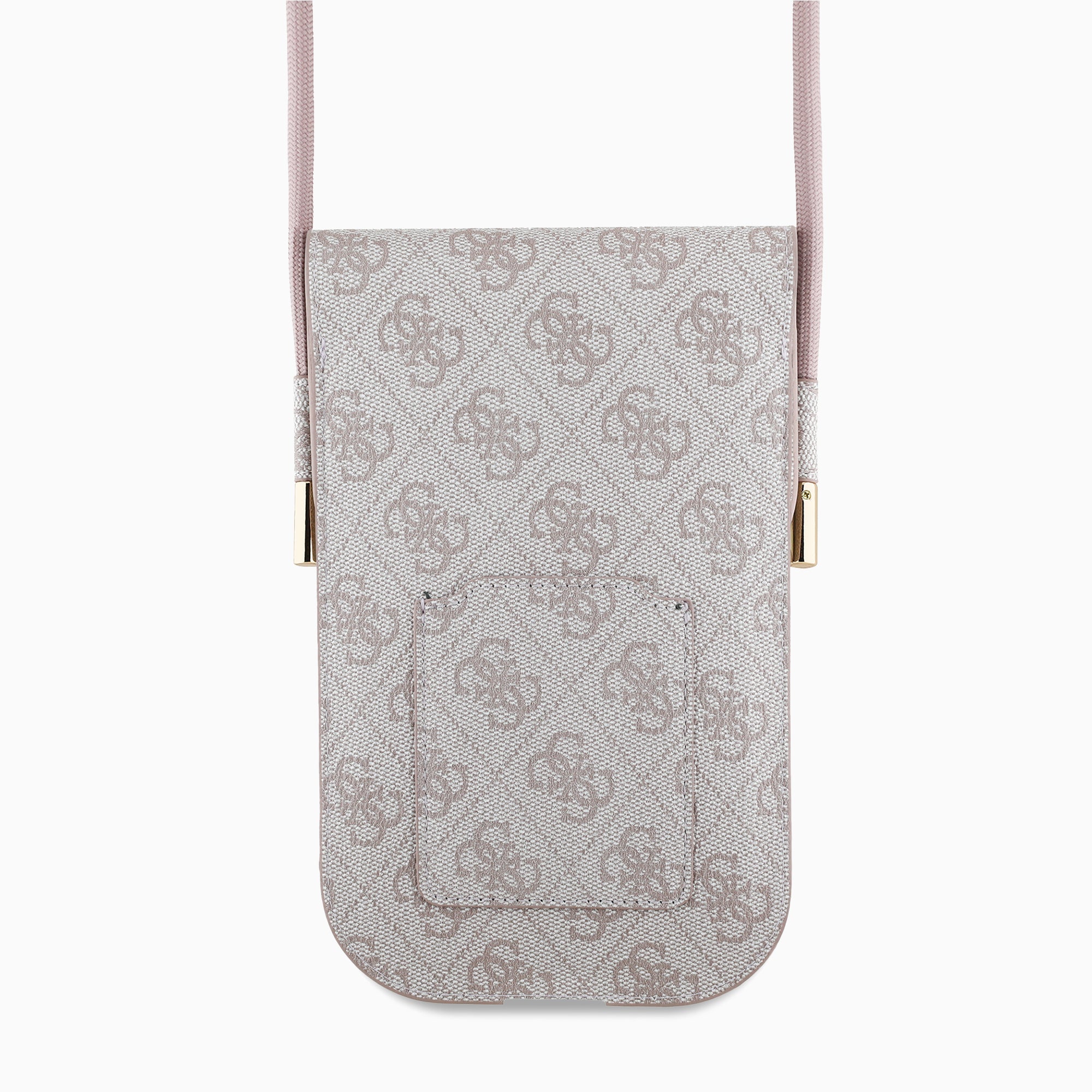 GUESS スマホポーチ PUレザー 軽量 ピンク