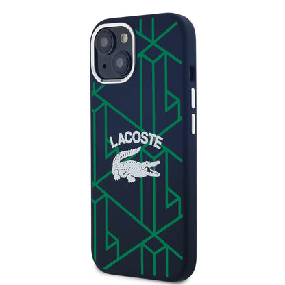 LACOSTE 液体シリコン シルバークロコロゴ-ブルー ケース