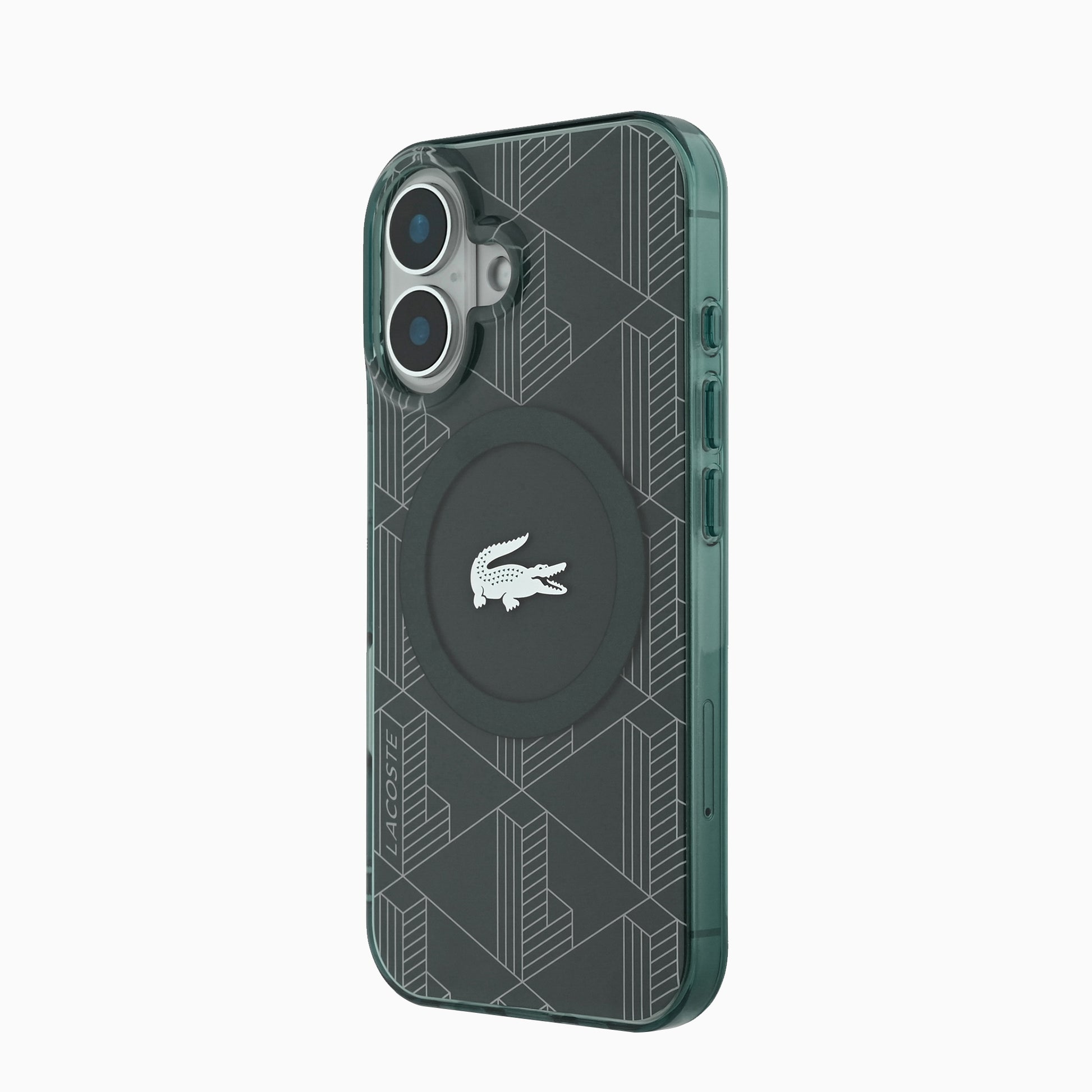 LACOSTEスマホケース#カーラー_ダークグリーン