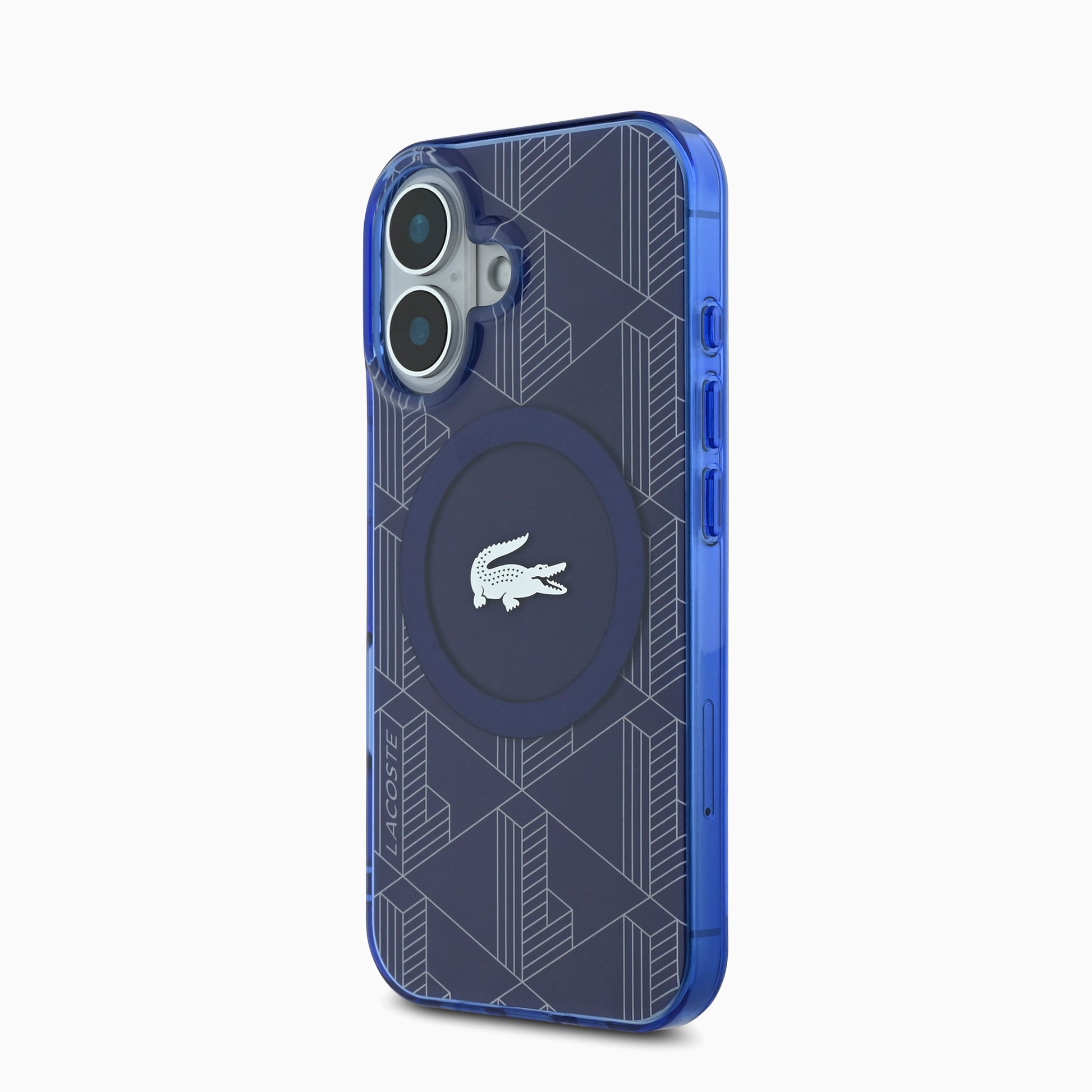 LACOSTEスマホケース#カーラー_ネイビーブルー
