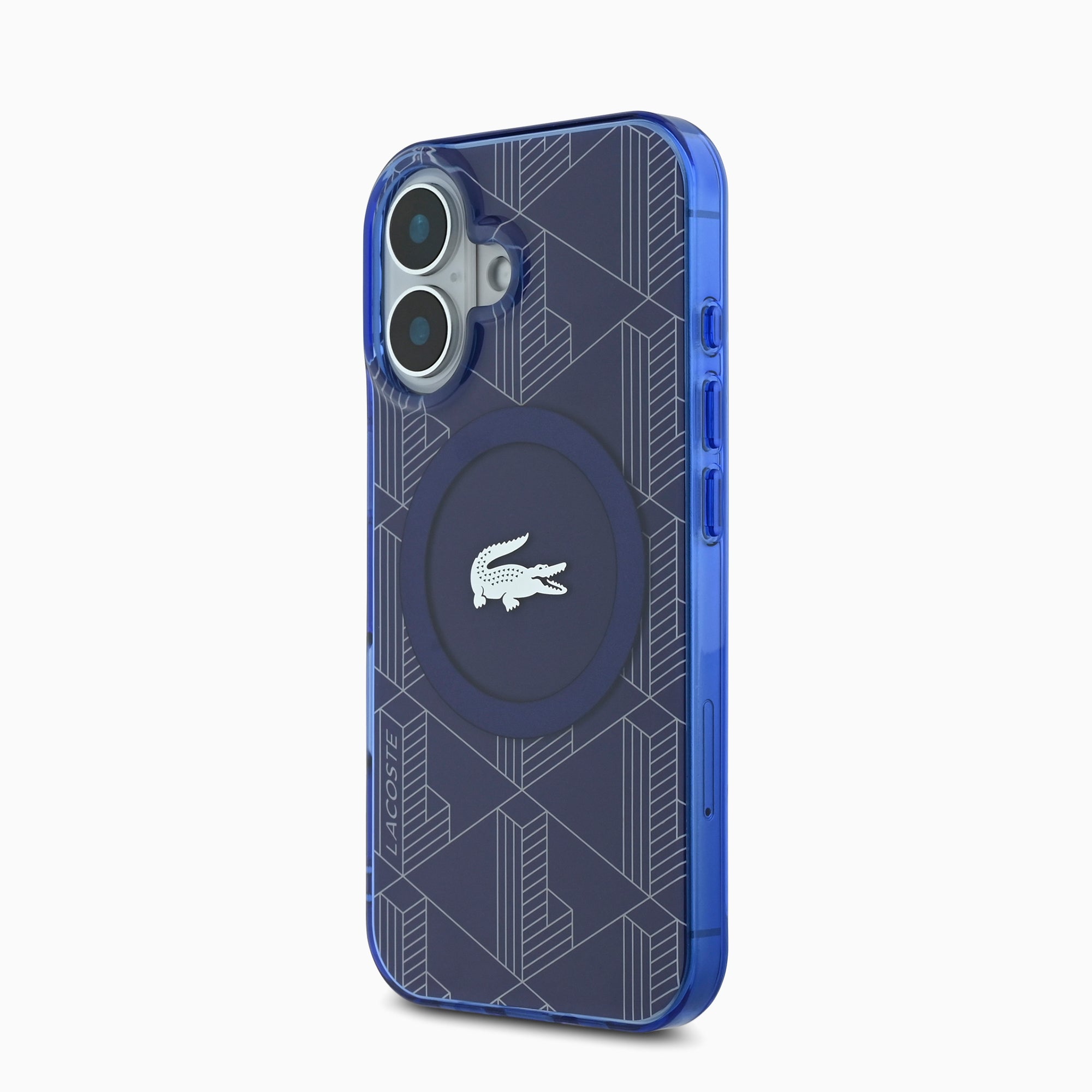 LACOSTEスマホケース#カーラー_ネイビーブルー