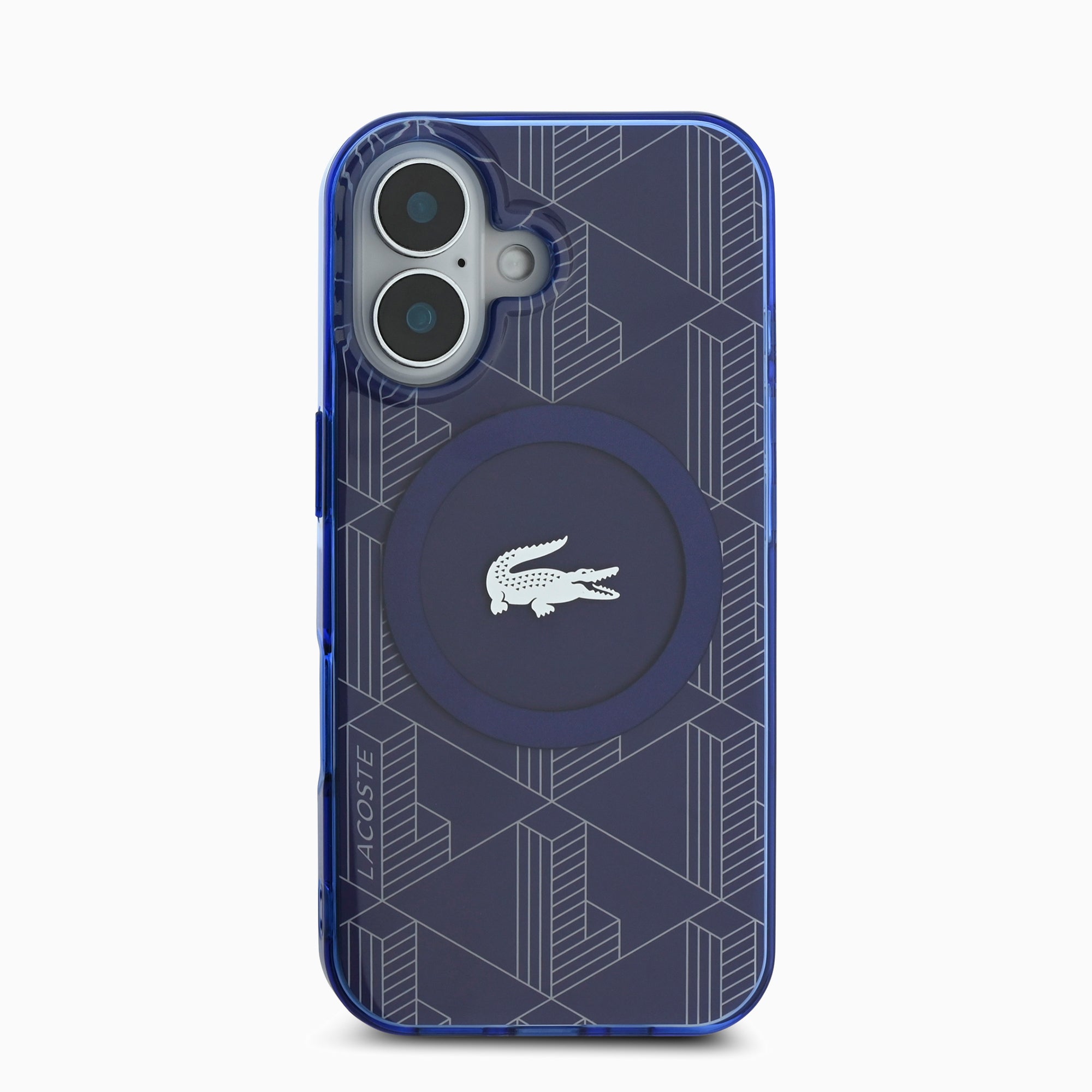 LACOSTEスマホケース#カーラー_ネイビーブルー