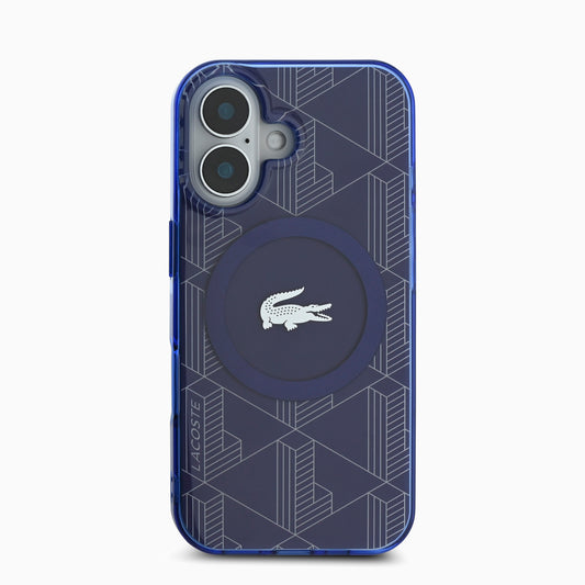 LACOSTEスマホケース#カーラー_ネイビーブルー