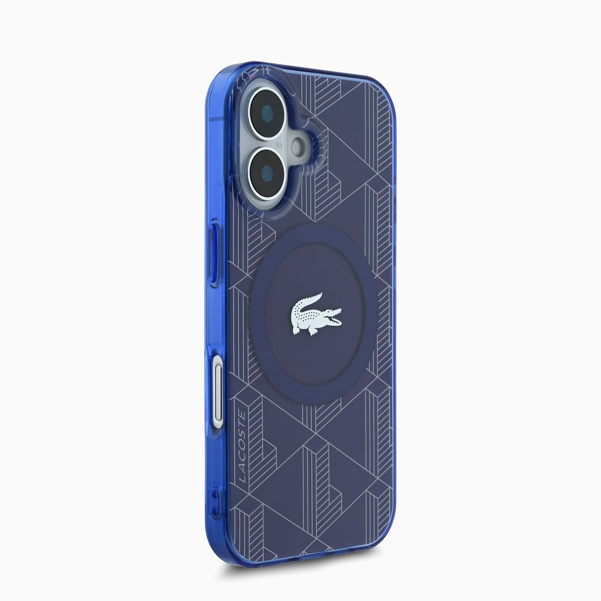 LACOSTEスマホケース#カーラー_ネイビーブルー