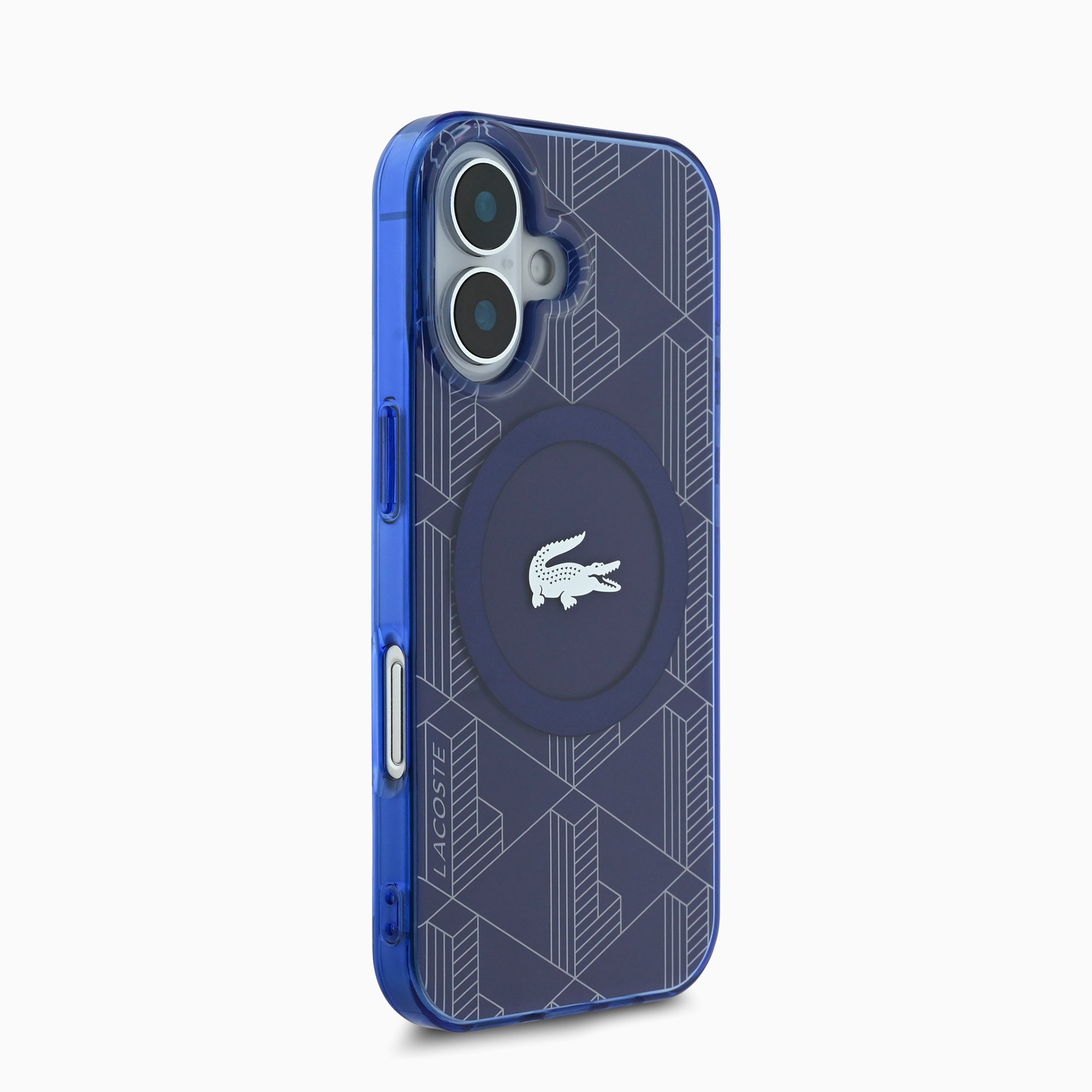LACOSTEスマホケース#カーラー_ネイビーブルー