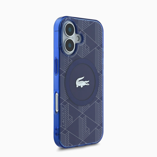 LACOSTEスマホケース#カーラー_ネイビーブルー