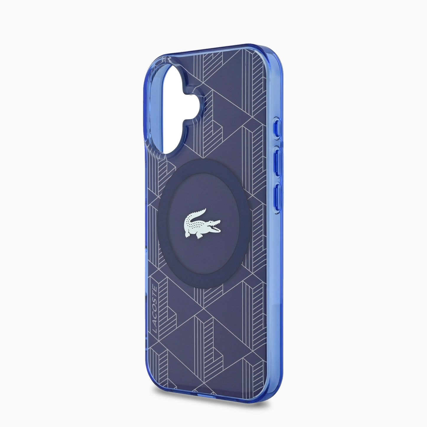 LACOSTEスマホケース#カーラー_ネイビーブルー