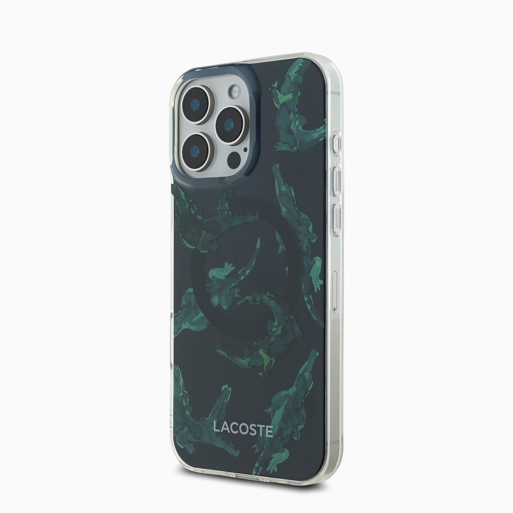 LACOSTE  ペイント柄ケース ブラック