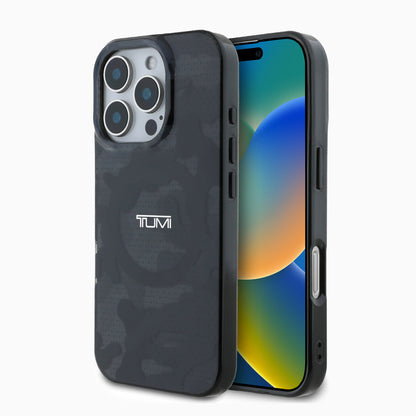TUMI 迷彩プリント ダブルレイヤーケース グレー