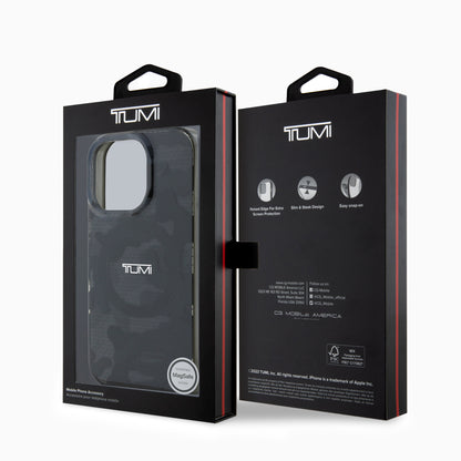 TUMI 迷彩プリント ダブルレイヤーケース グレー