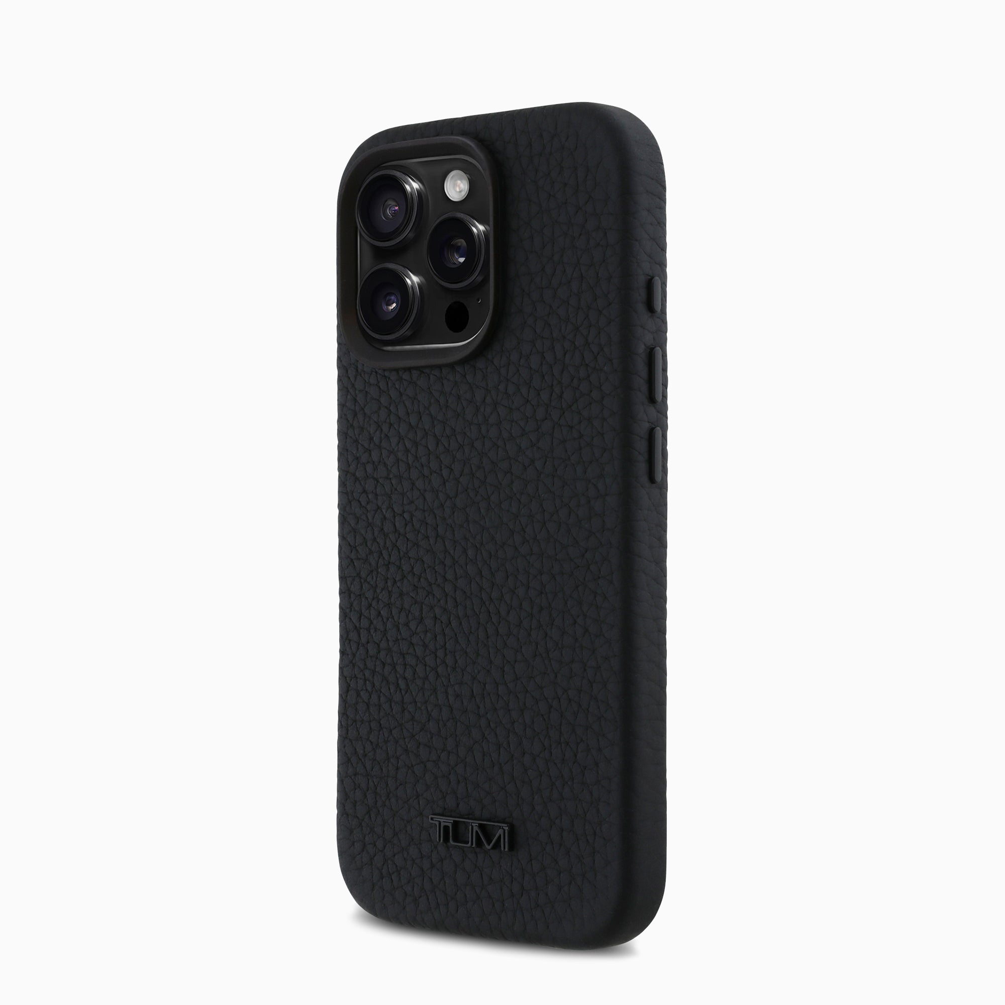 TUMI 本革ケース 高級粒目仕上げ ブラック