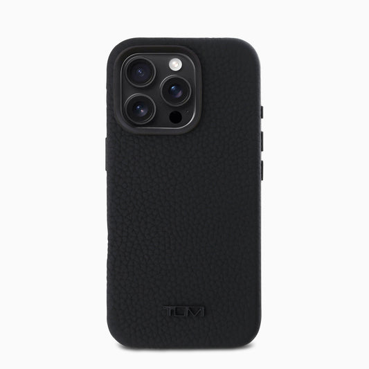 TUMI 本革ケース 高級粒目仕上げ ブラック
