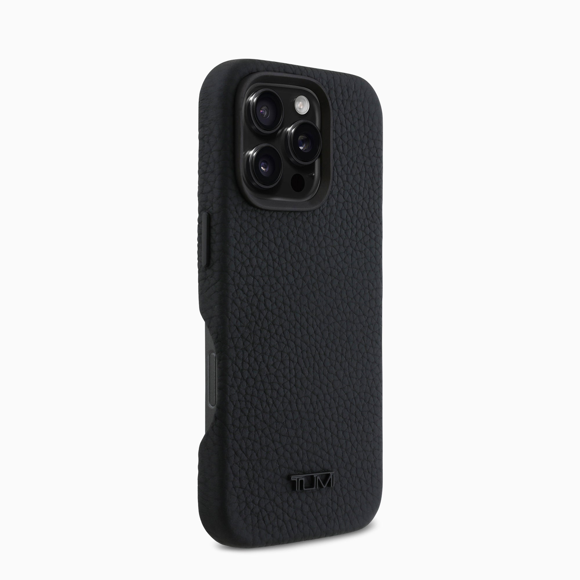 TUMI 本革ケース 高級粒目仕上げ ブラック